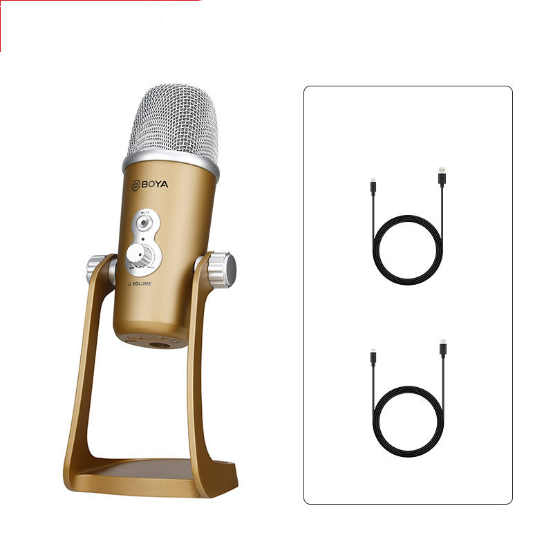 Professional Condenser Microphone for Broadcast & Recording with Built-in Sound Card - Image 4