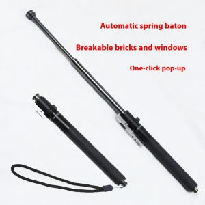 Automatic Spring-Loaded Vehicle-Mounted Expandable Self-Defense Baton