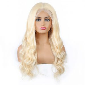 Semi Lace Real Wig - Blonde Headgear for a Natural Look