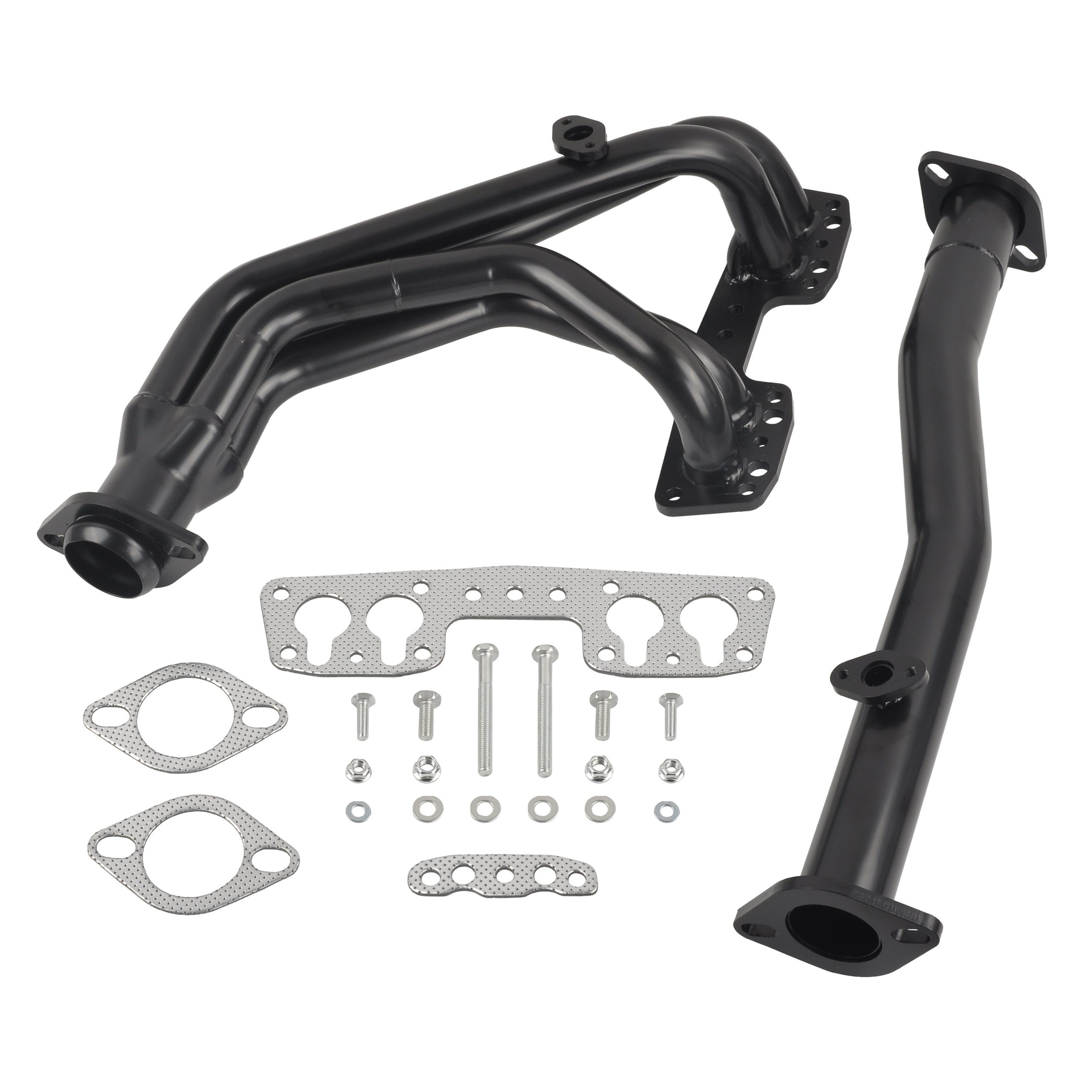 Black Performance Exhaust Header System for 90-95 Toyota Pickup & 4-Runner 2.4L 22RE 4WD - Enhance Power & Performance on Amazon
