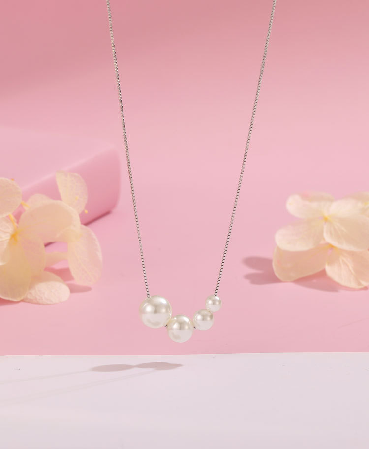 S925 Silver Elegant Pearl Necklace for Women - Chic Fashion Accessory - Image 2