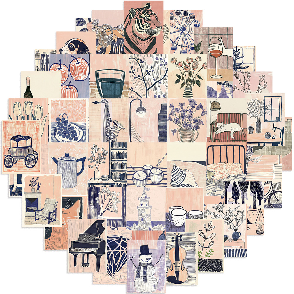 Portable Abstract Art Stickers for Home Décor - Enhance Your Space - Image 3