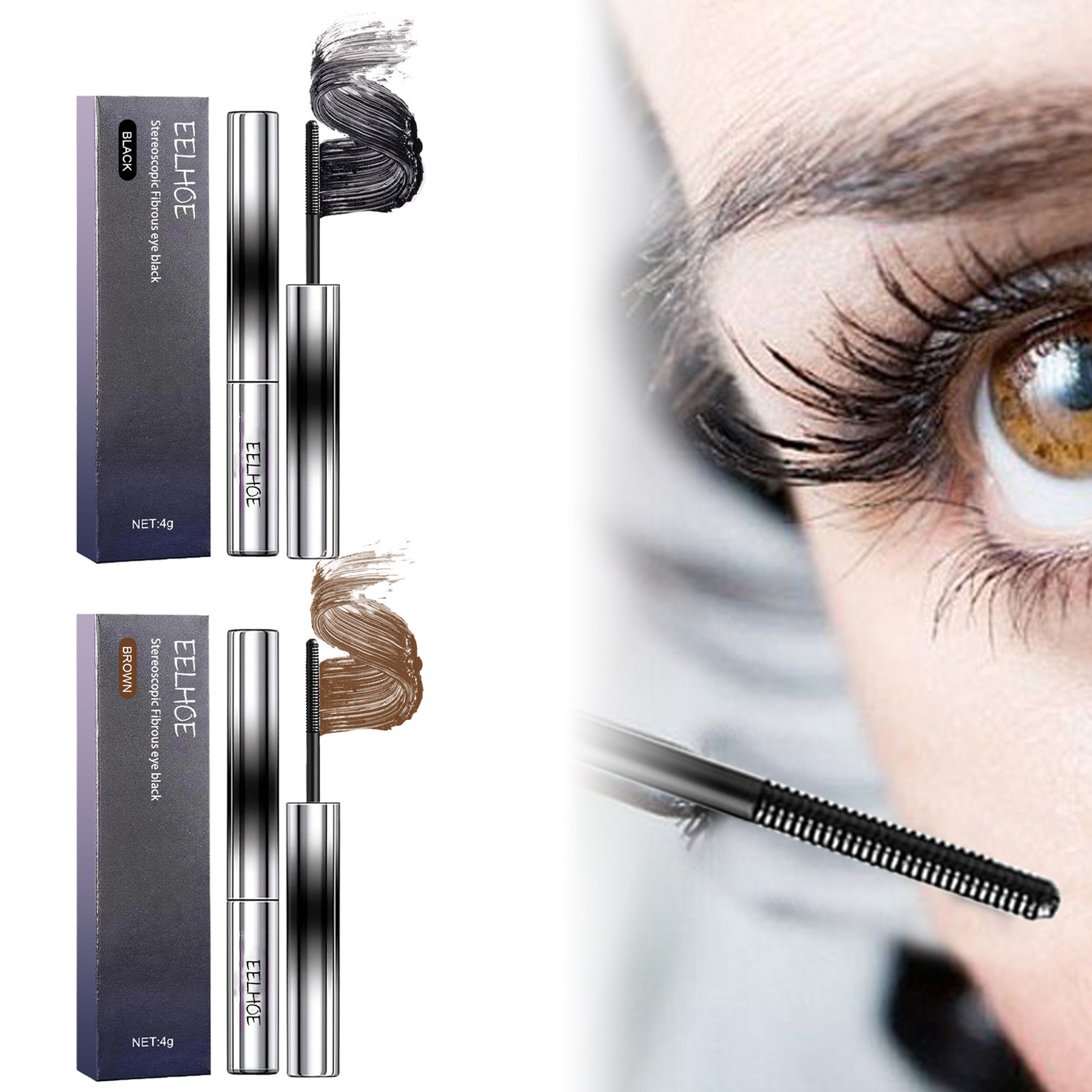 Natural Thick Curling Mascara for Beautiful Lashes - Enhance Your Look - Image 2