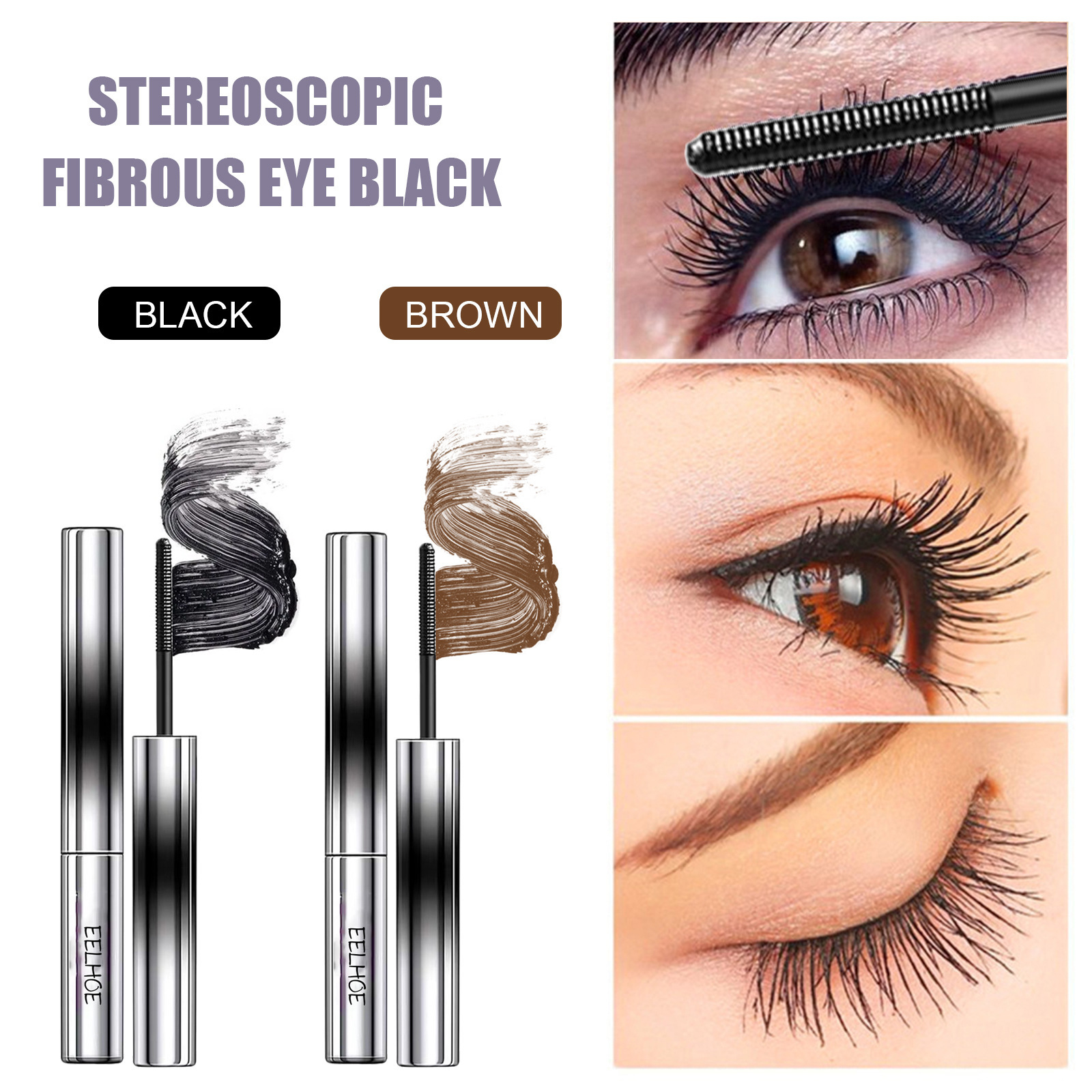 Natural Thick Curling Mascara for Beautiful Lashes - Enhance Your Look - Image 3
