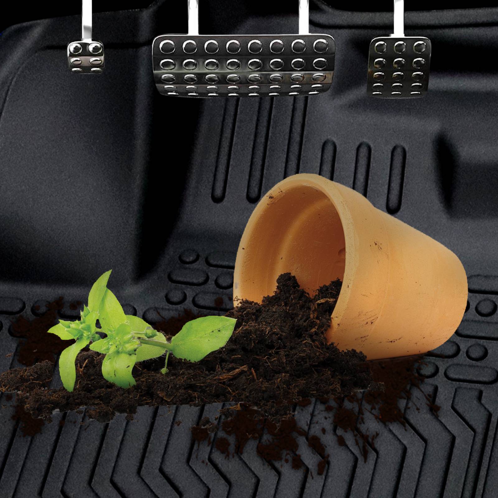 All-Weather Black TPE Rubber Car Floor Mats for 14-22 Lexus GX460 & 14-23 4Runner