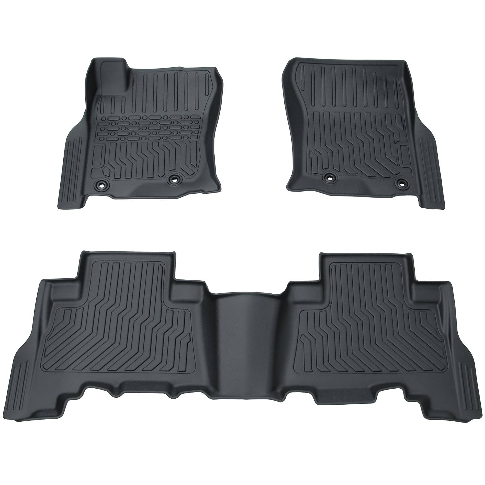 All-Weather Black TPE Rubber Car Floor Mats for 14-22 Lexus GX460 & 14-23 4Runner - Image 7