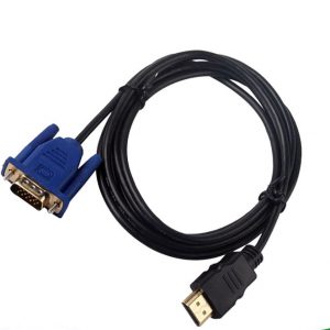 1.8m HDMI to VGA Cable for Computer and Projector - High-Quality Video Adapter