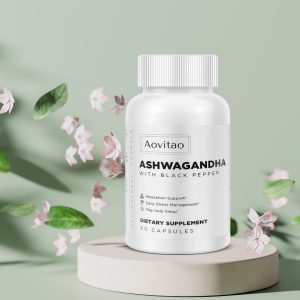 Organic Ashwagandha Vegan Capsules for Stress Relief, Immune Support & Balanced Energy Levels and Mood