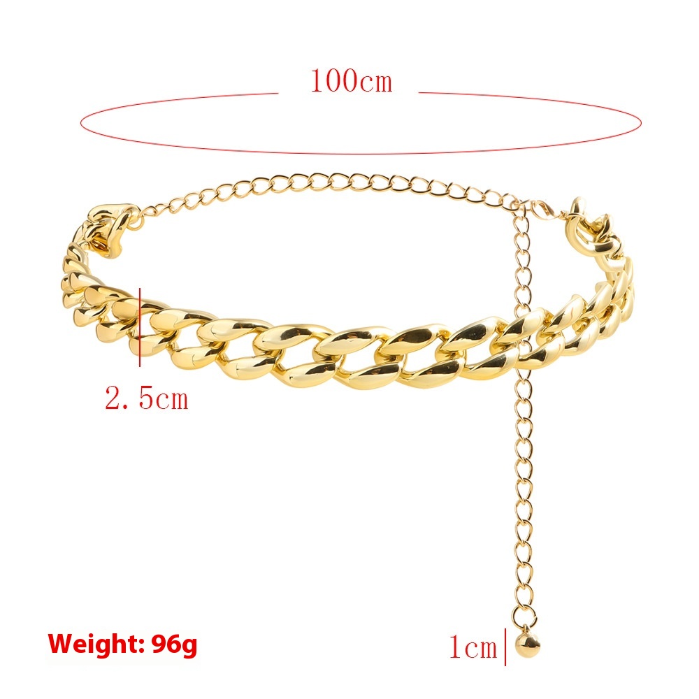 Ladies' Hollow Out Decoration Coat - Versatile Punk Style with Waist Chain - Image 19