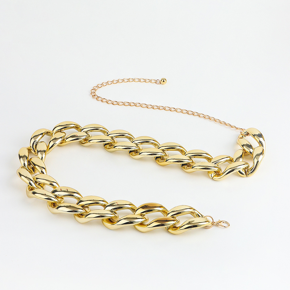 Ladies' Hollow Out Decoration Coat - Versatile Punk Style with Waist Chain - Image 31