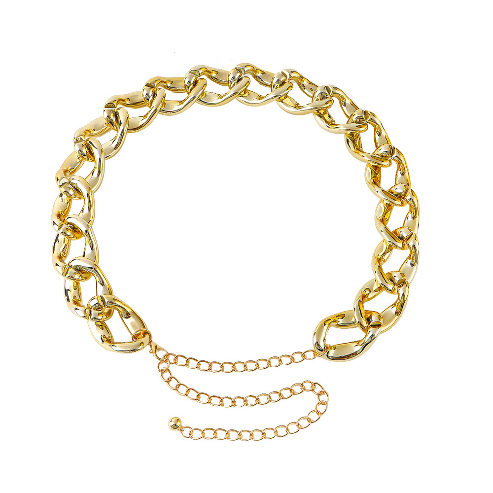 Ladies' Hollow Out Decoration Coat - Versatile Punk Style with Waist Chain - Image 34