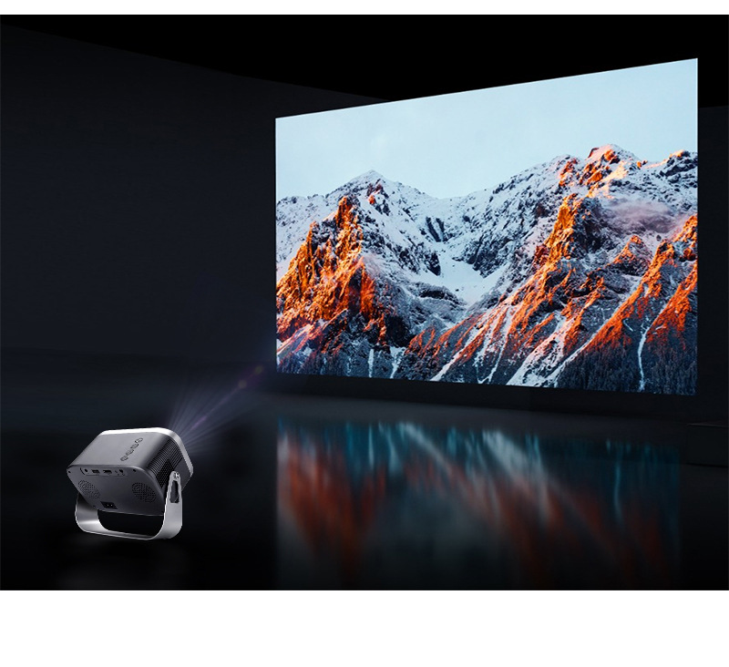 Portable HD Home Projector with Bracket - Perfect for Movie Nights - Image 3