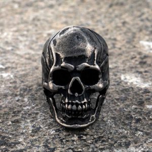 Trendy Halloween Punk Skull Ring - Fashionable Personality Accessory