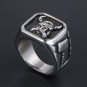 Stylish Men's Viking Ring - New Fashion Statement Accessory