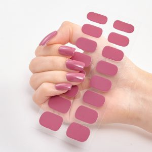Durable Waterproof Letter Color Nail Stickers - Full Length Nail Art Stickers