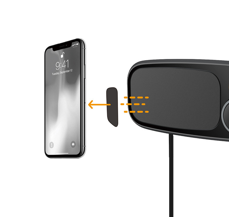 Magnetic Bracket for Car Mobile Phones and MP3 Players - Voltage Compatible - Image 4