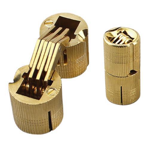 Folding Hidden Door Hinge 180 Degrees - Copper Word Hinges for Small Wooden Boxes, Cylindrical Flip Hinge - Image 7