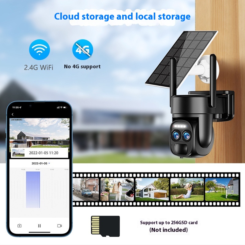 Advanced Solar 8x Zoom Camera Surveillance with 4G WiFi & Full Color Night Vision - Image 5