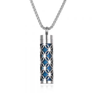 Essential Oil Aromatherapy Pendant Perfume Bottle in Titanium Steel