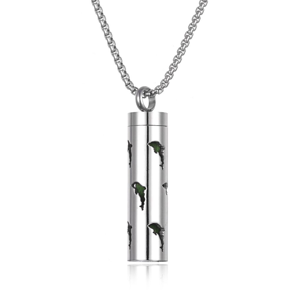 Essential Oil Aromatherapy Pendant Perfume Bottle in Titanium Steel - Image 6