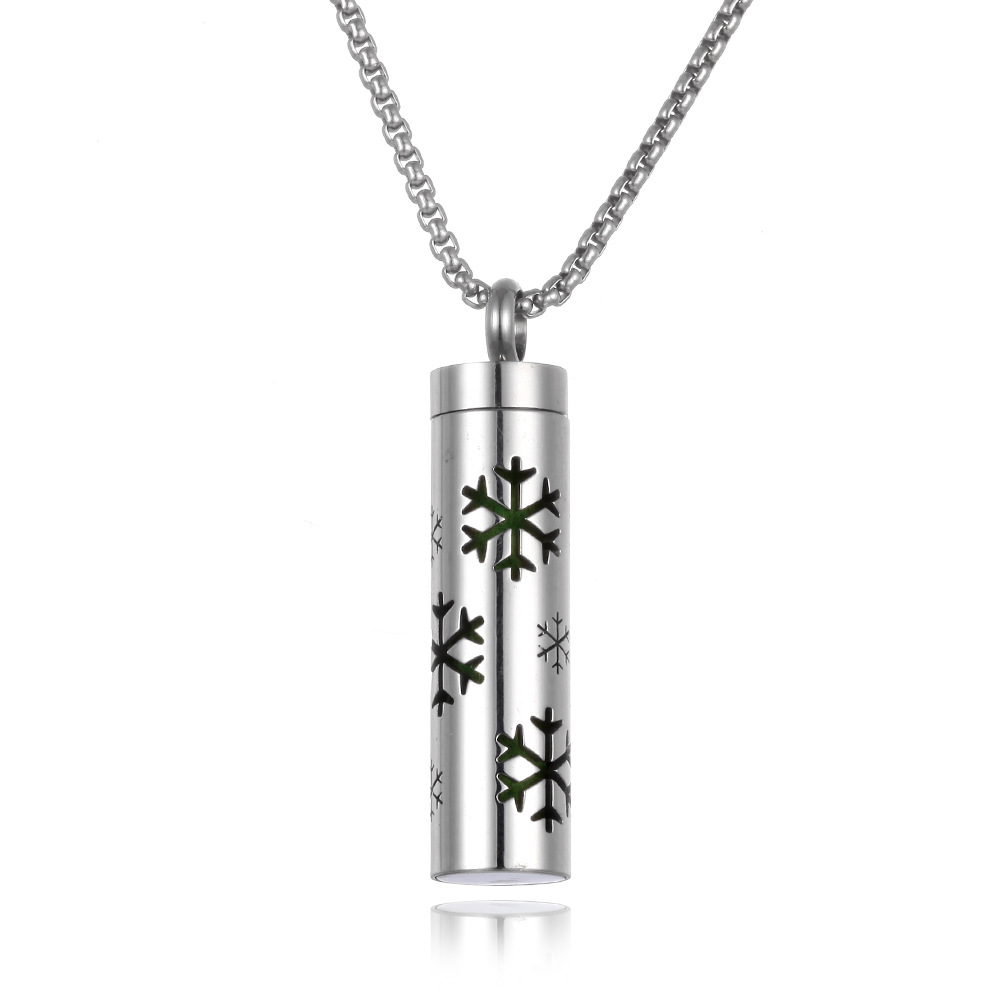Essential Oil Aromatherapy Pendant Perfume Bottle in Titanium Steel - Image 31