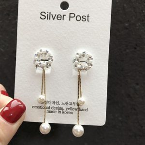 Elegant Pearl Garland Stud Earrings for Timeless Style and Grace