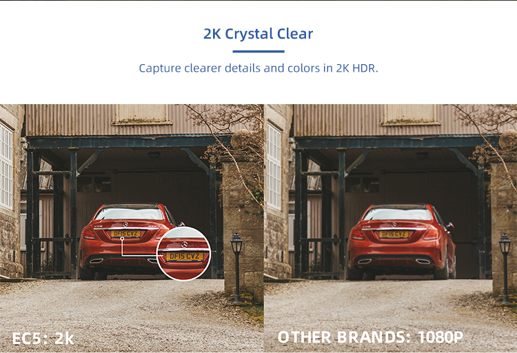 IMILAB EC5 Wifi Smart Security System Kit - Outdoor 2K Video Surveillance with Mihome App and Wireless IP Projector Camera - Image 4