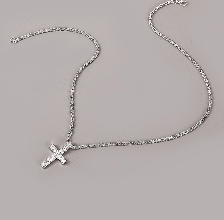 Punk Hiphop Cross Pendant Necklaces for Men & Women - Rope Chain Rapper Jewelry - Image 3
