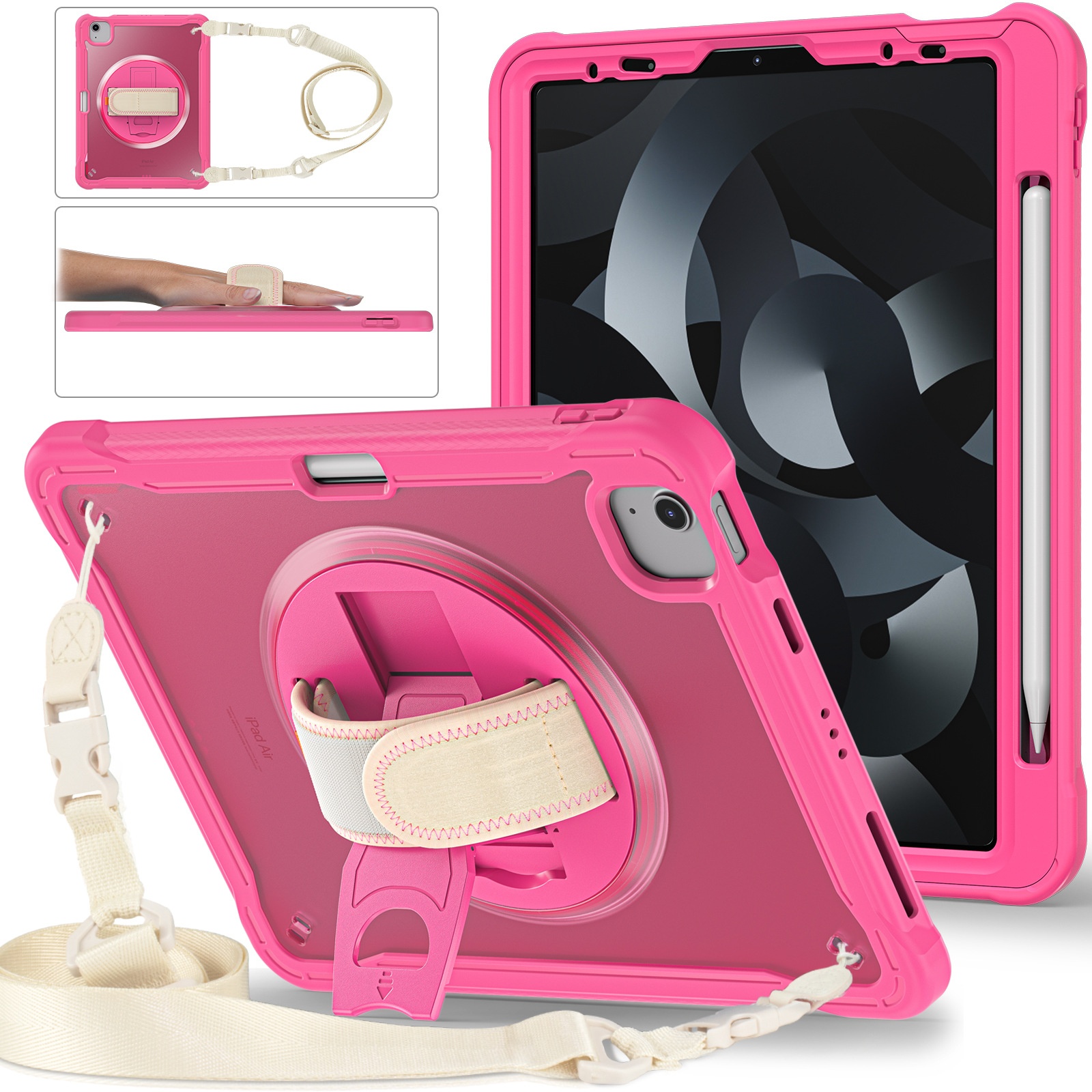 Versatile iPad Mini 6 Tablet Case with 8.3-Inch Rotating Stand - Image 2