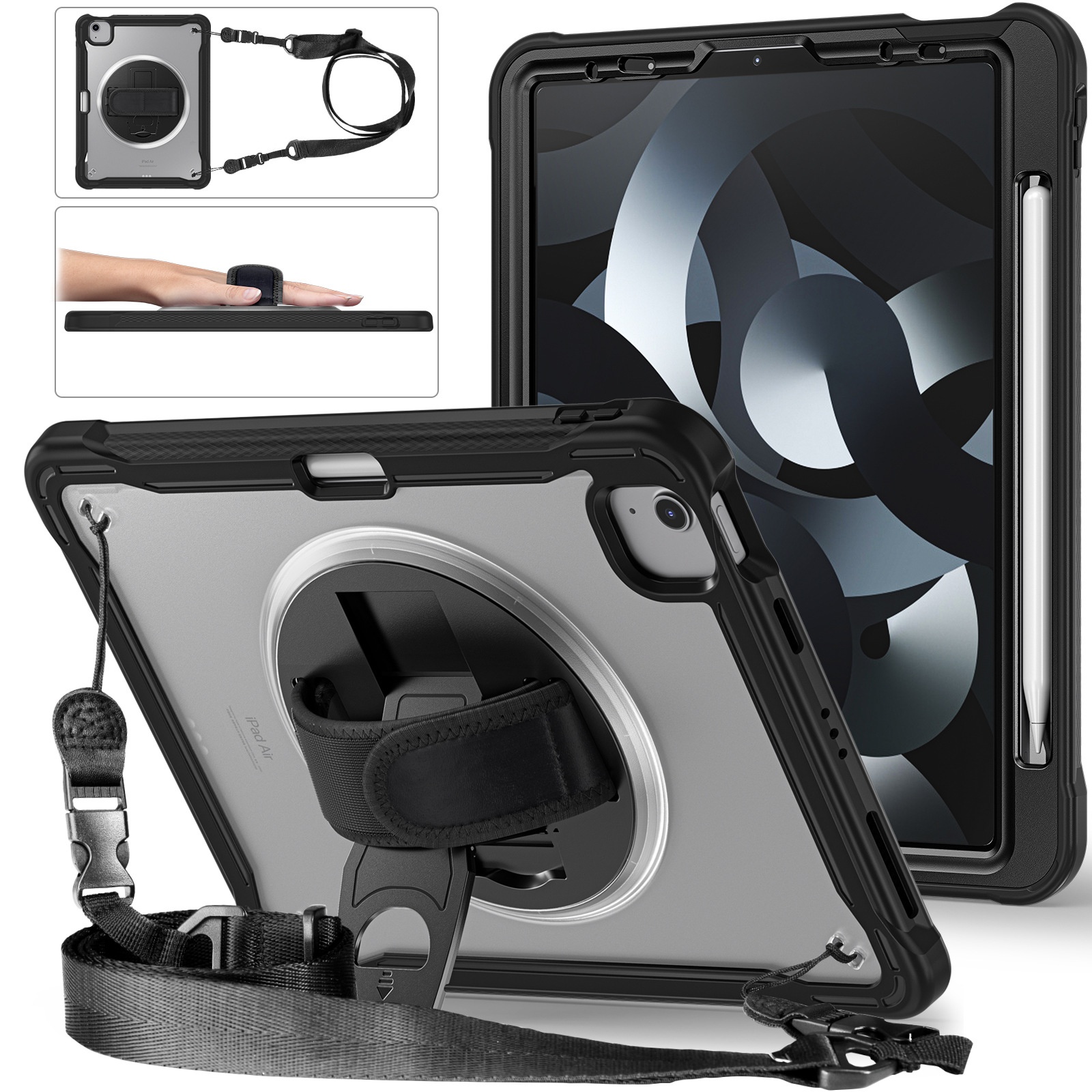 Versatile iPad Mini 6 Tablet Case with 8.3-Inch Rotating Stand - Image 9