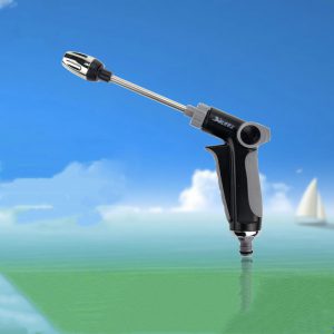 High-Pressure Water Gun with Metal Extension Rod and Electroplating Nozzle – One-Button Switch