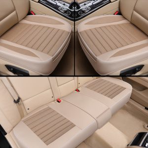 Universal Car Seat Cover, Flax Cushion for All Seasons - Breathable Ultra-Luxury Protection for Most Four-Door Sedans & SUVs