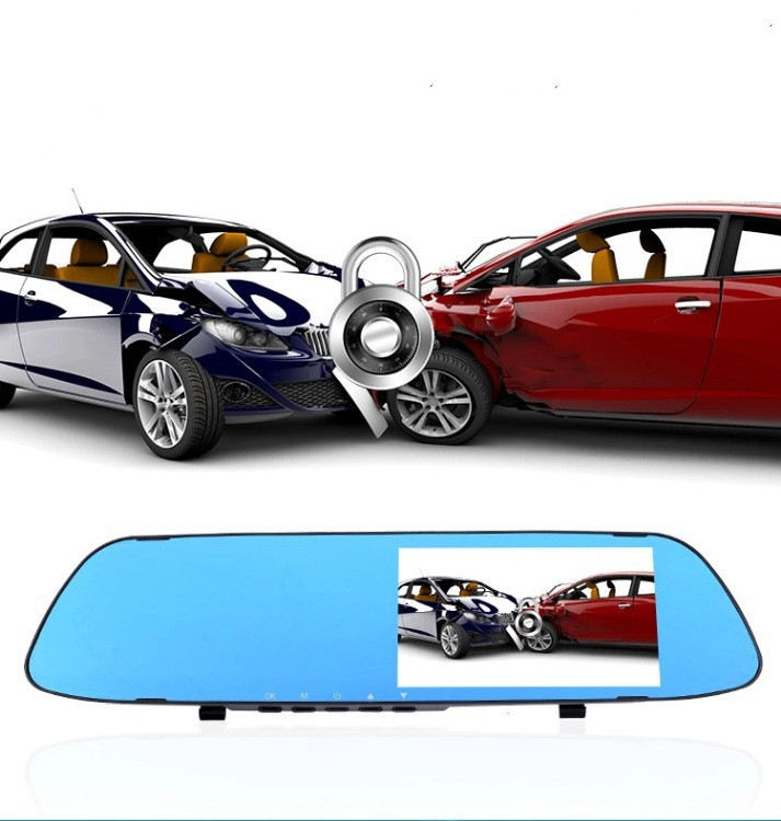 5-Inch IPS Screen Rearview Mirror with HD 1080P Reversing Image Quality