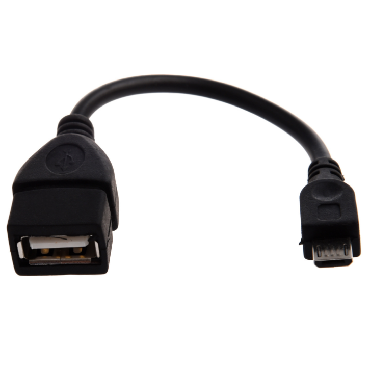 USB A 2.0 Female to Micro USB B Male OTG Adapter Data Cable for Easy Connectivity - Image 3