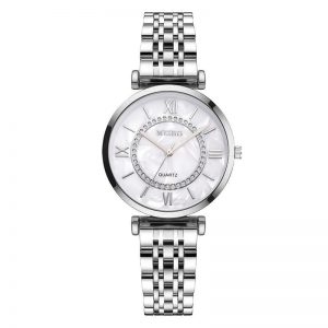 Ladies Quartz Gypsophila Watch with Stylish Steel Band – Fashionable Timepiece