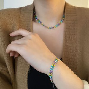 Colorfast Premium Titanium Steel Necklace - Exquisite Design & Durability