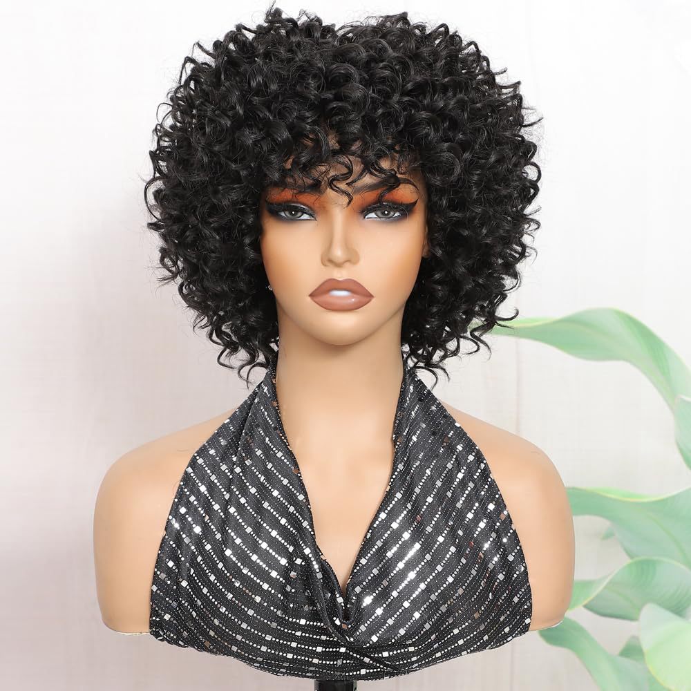 Stylish Wavy Curly Synthetic Wigs for Women - Perfect Hair Head Cover
