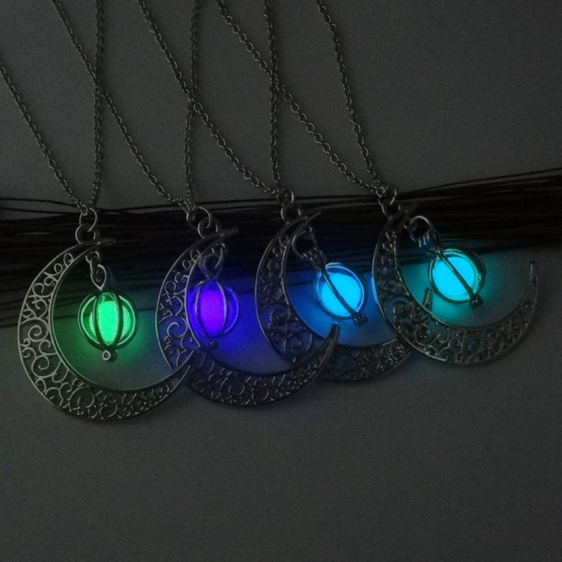 Fashion Moon Luminous Pendant Necklace - Natural Glowing Stone Healing Jewelry Gift for Women - Image 10