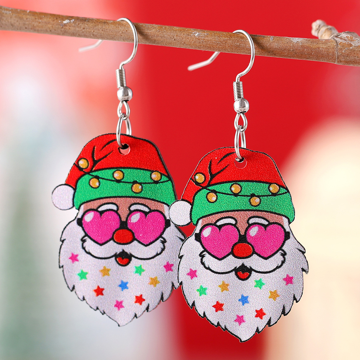 Humorous Santa Claus Earrings - Festive Christmas Pendant Gift Idea - Image 7