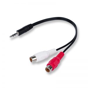 3.5MM One to Two 2RCA Female Audio Cable - High-Quality Splitter for Sound