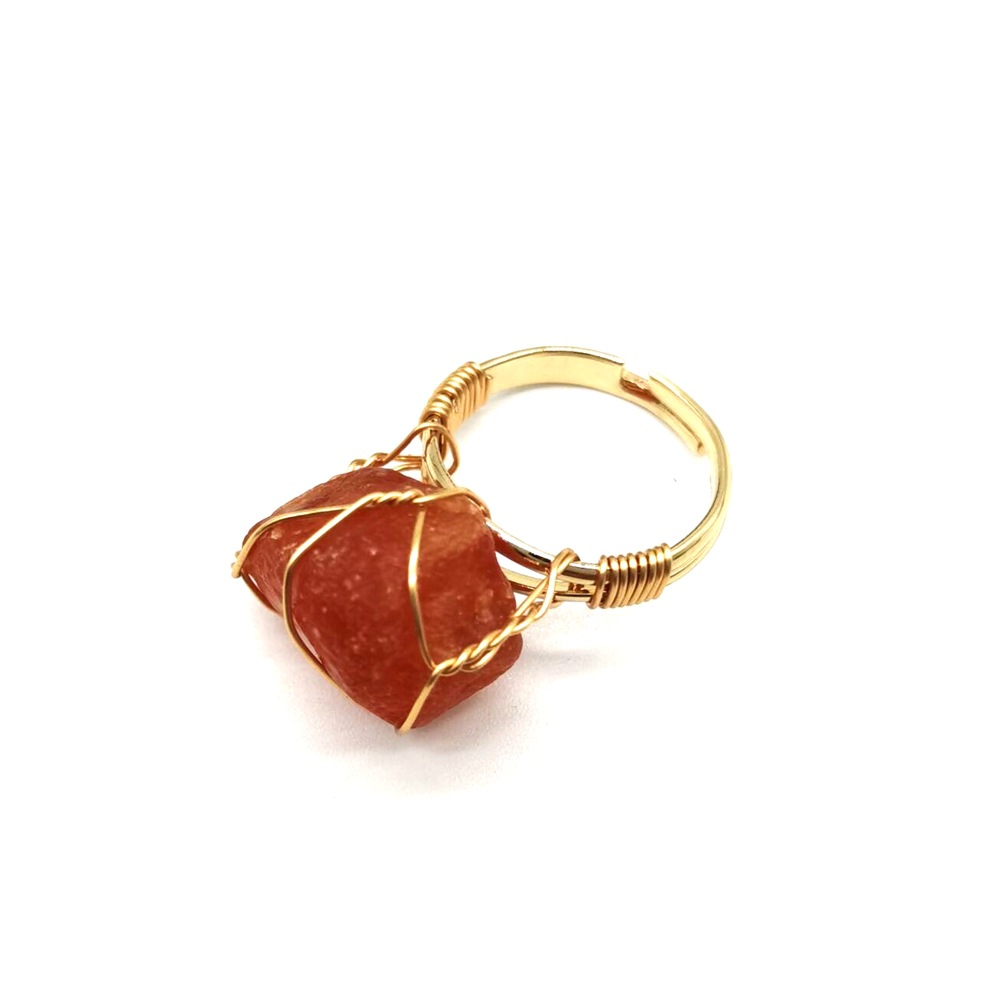 Unique Handcrafted Rough Stone Agate Ring with Personality - Image 13