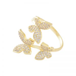 Elegant Butterfly Ring for Women - Niche Diamond Temperament Jewelry