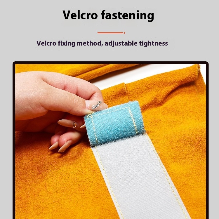 Durable Real Cowhide Welding Sleeve Cap - Anti-scald, Elastic Protection - Image 5