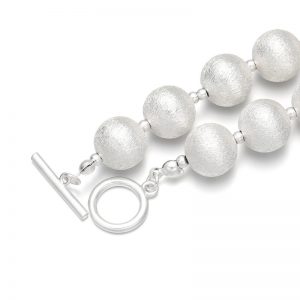 Unique Niche Drawing Beads Fried Street Round Beads Clavicle Bracelet & Necklace Set - Stylish Personality Jewelry