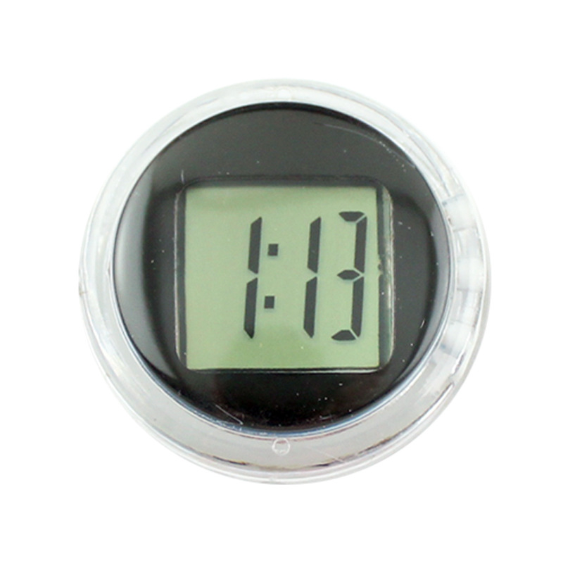 Compact Motorcycle & Car Electronic Clock - Mini Waterproof Outdoor Thermometer - Image 2