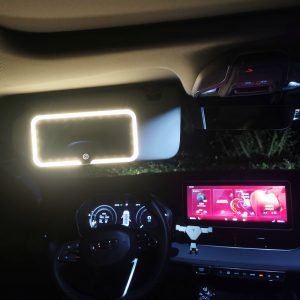 Car Sun Visor with LED Lighted Make-up Mirror for Effortless Beauty