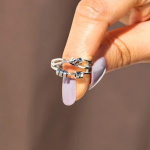S925 Silver Layer Bead Ring for Women - Drive Away Your Anxiety Stylishly