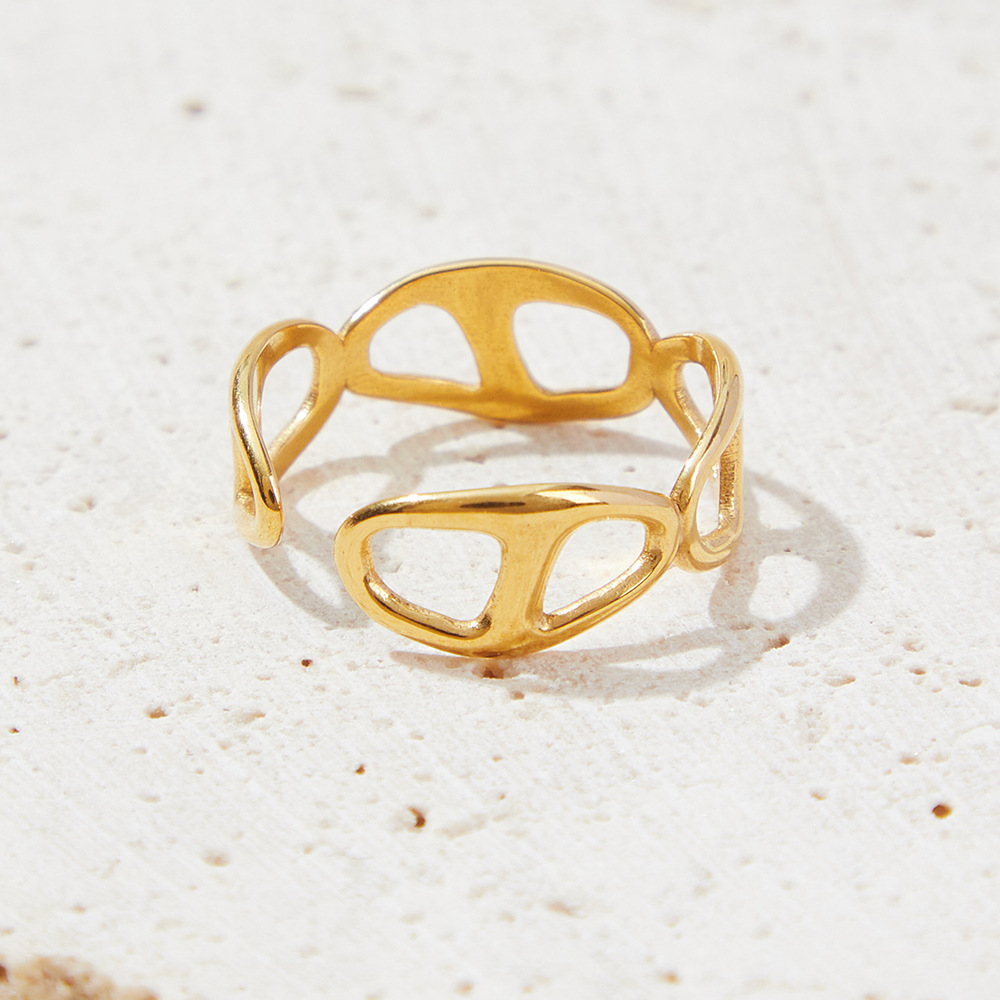 Stylish European and American Personalized Simple Women's Ring - Image 3