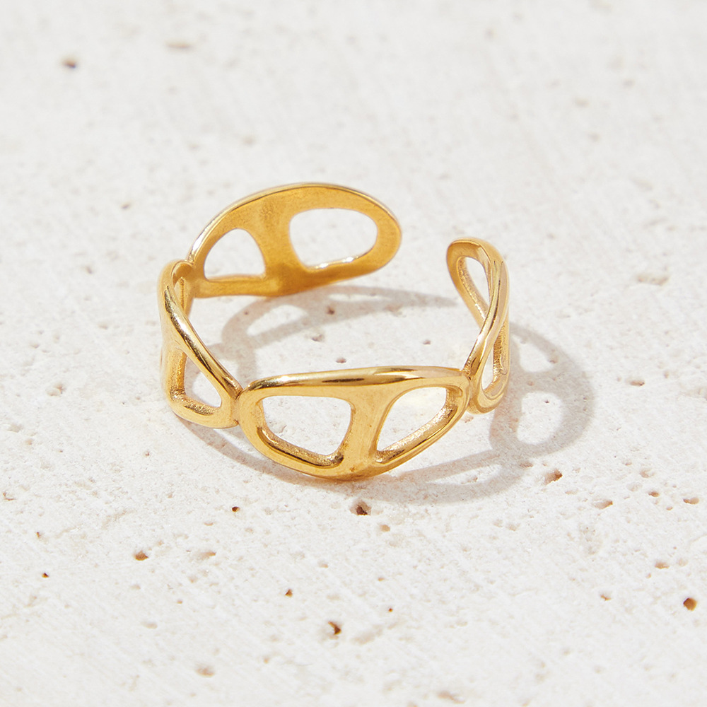 Stylish European and American Personalized Simple Women's Ring - Image 4