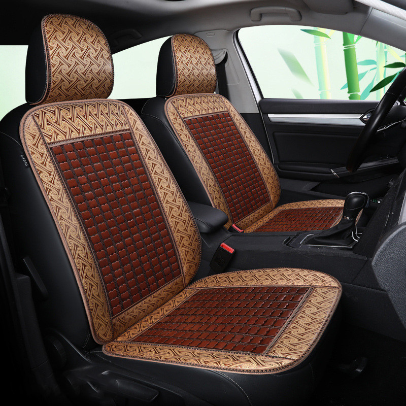 Summer Bamboo Car Seat Cover for Wuling Rongguang Double Row - Stylish & Comfortable Protection